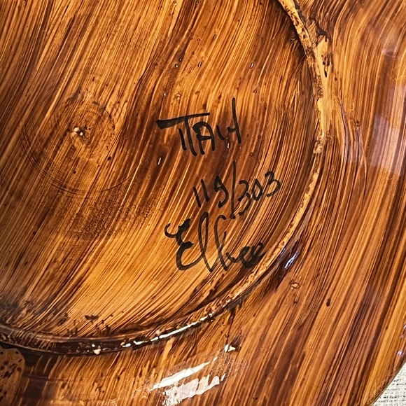 Vintage Mid Century Handmade Italian Waffle Plates (2) - Picture 8 of 11